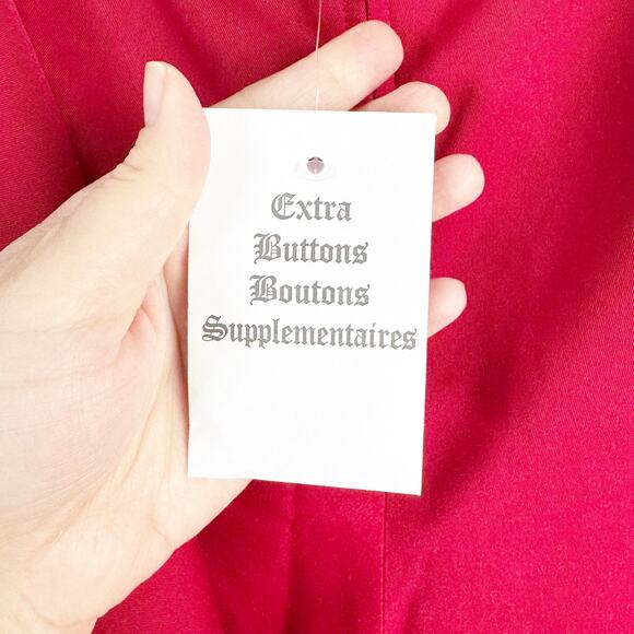 VTG Talbots Petites Red Schoolgirl Skort Preppy Bold Classic Academia NEW 14 - Picture 11 of 13